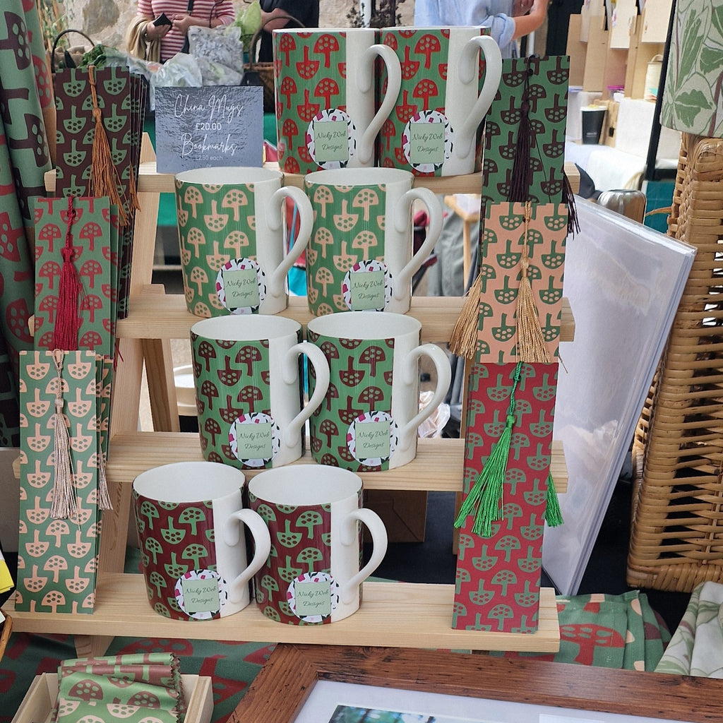 Fine bone china mug with Forest Floor design from The Glen Tanar Mushrooms Collection