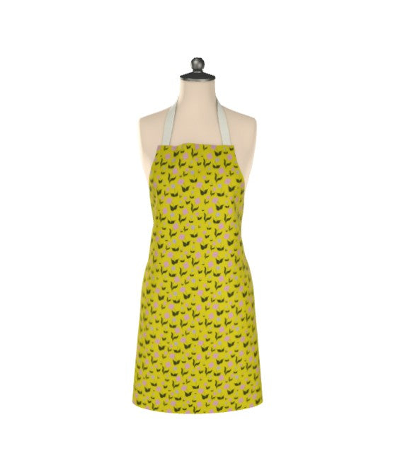 Adult Medium Apron – First Flowers (Sunshine Yellow Summer 2025) - SALE