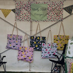 Cotton Tote Bag – First Flowers in Tea Green - SALE